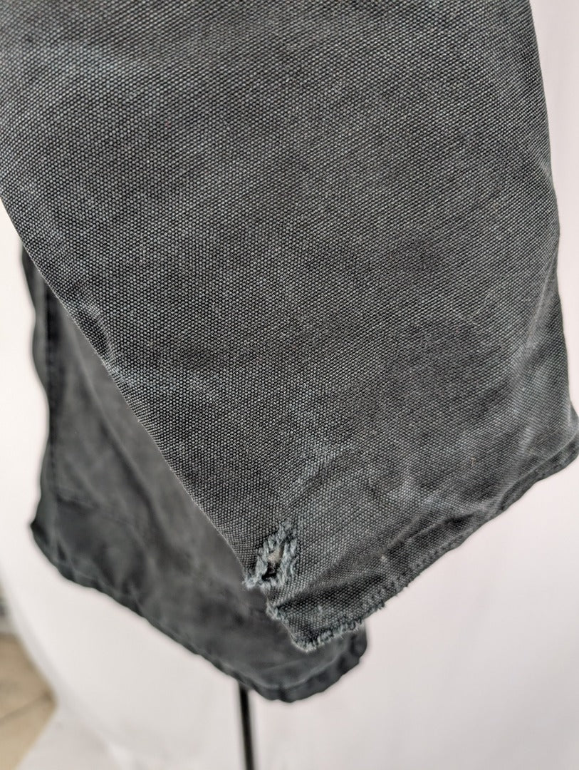 Veste Carhartt noire style shacket homme