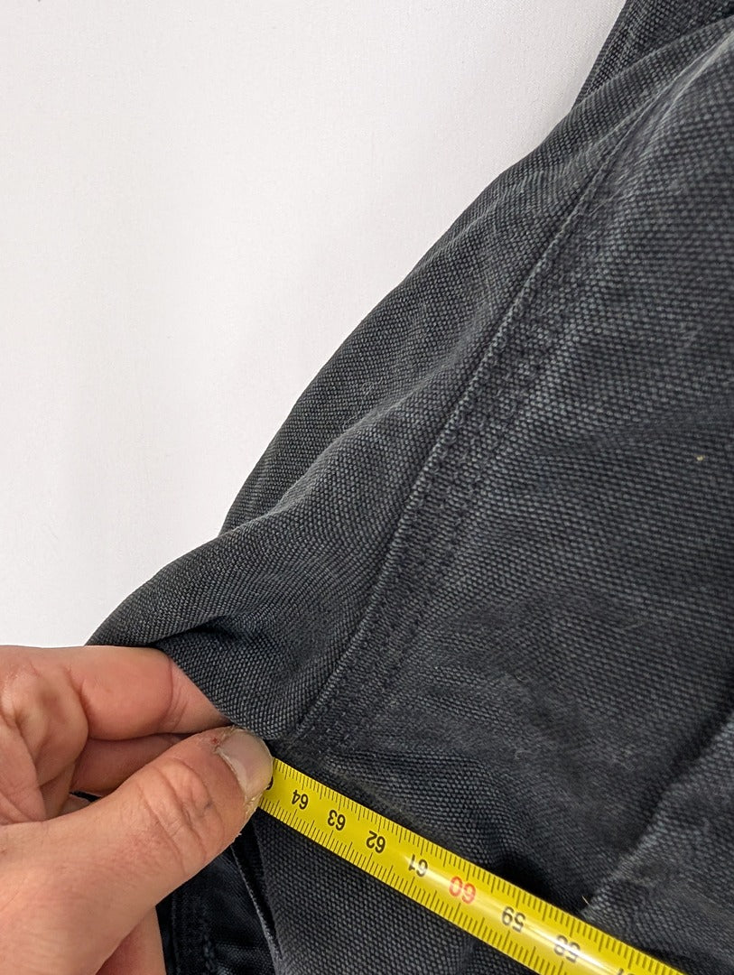 Veste Carhartt noire style shacket homme