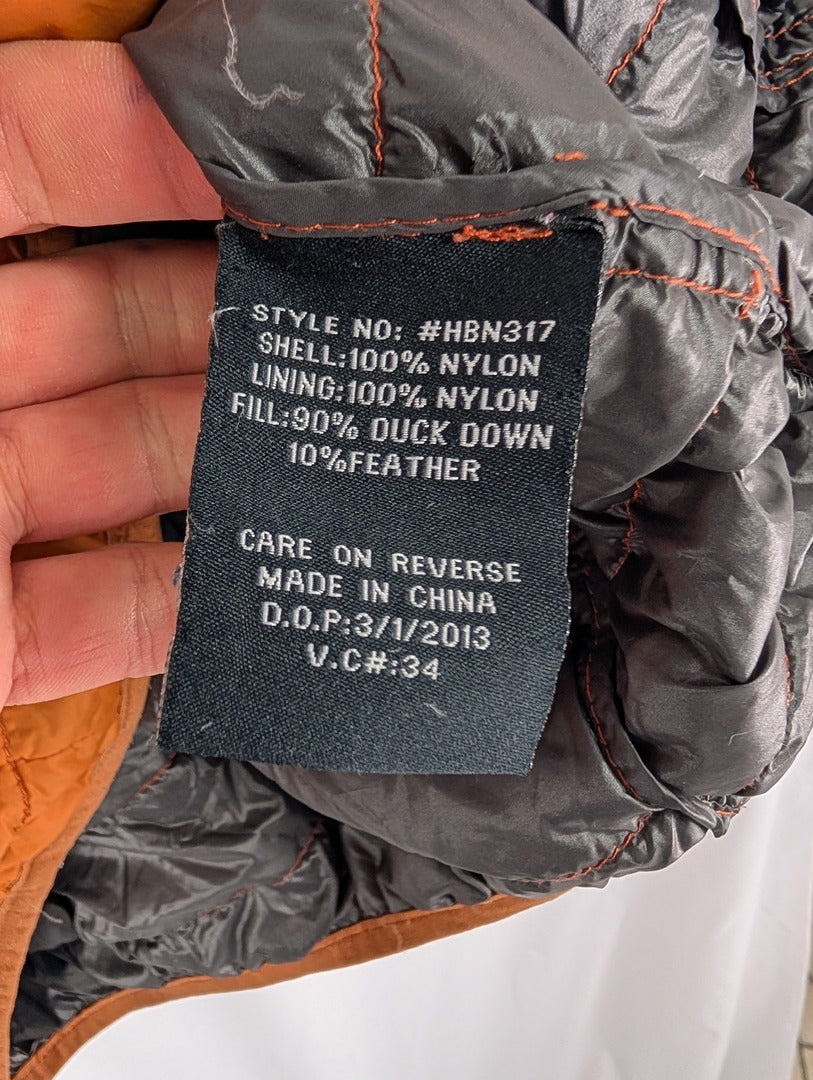 Veste Matelassée Orange Hawke&co Homme M