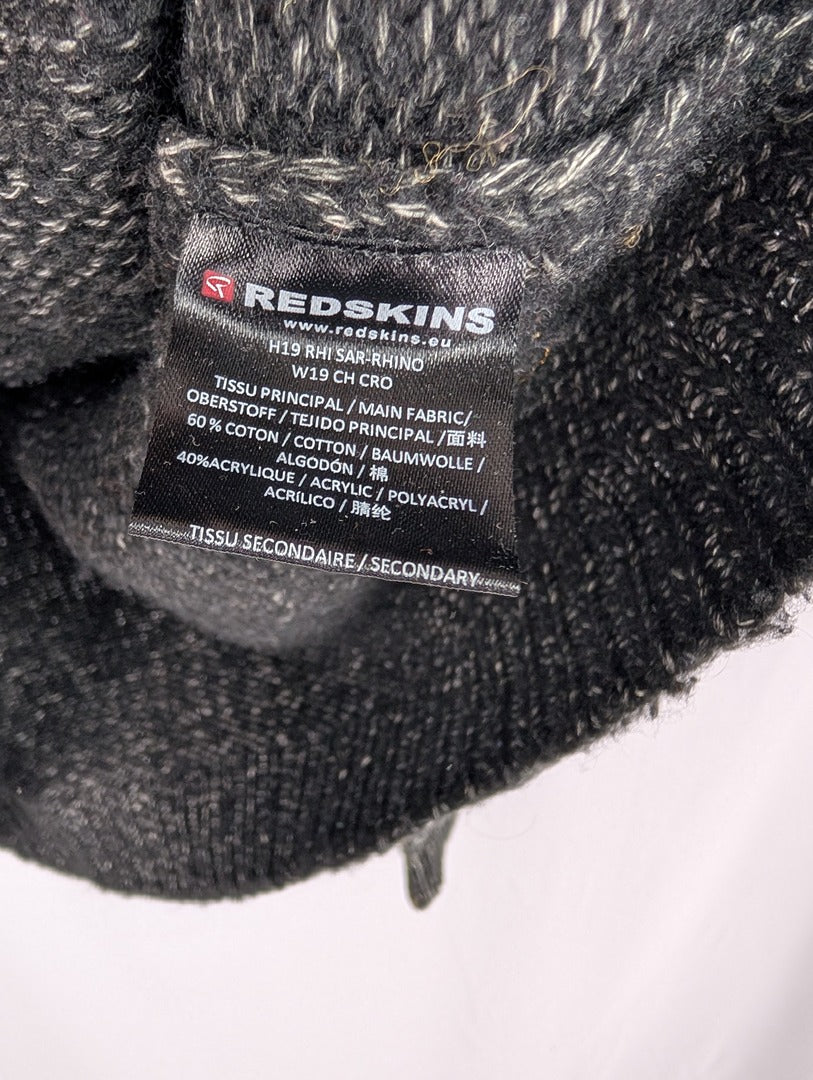 Pull Redskins homme gris chiné taille M