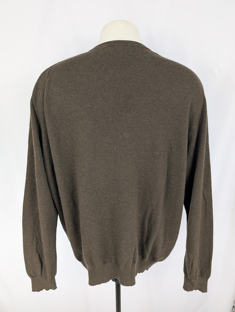 Sweat Col V Ralph Lauren - Xxl - Marron - État : Excellent