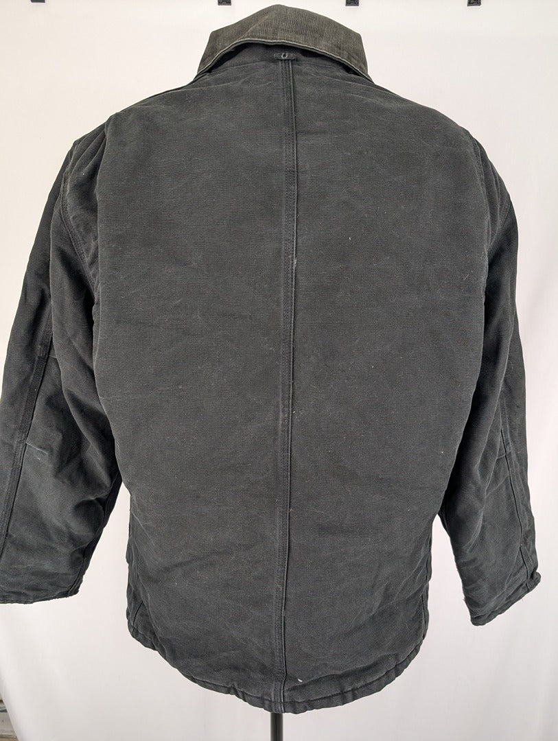 Veste Carhartt noire style shacket homme