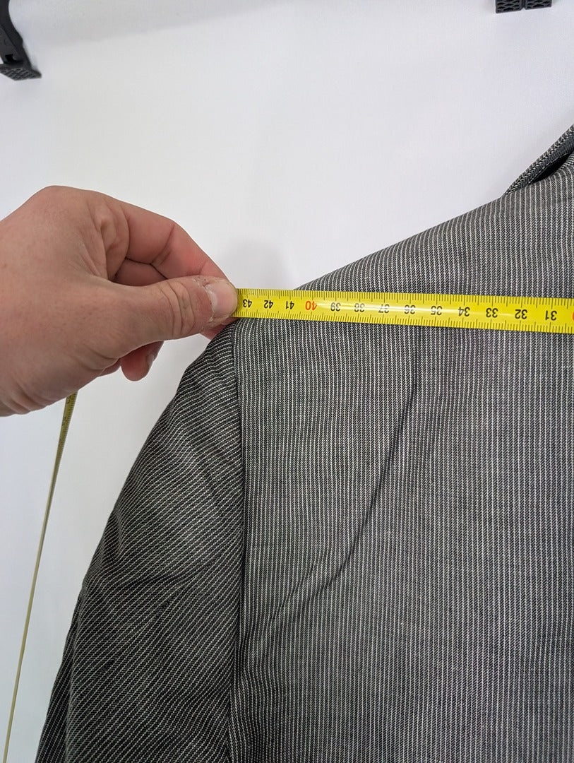 Veste Corneliani Id grise taille 48r en coton lin