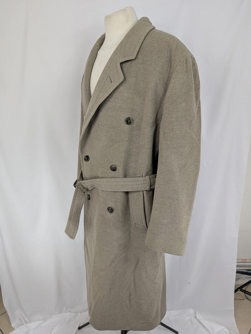 Manteau long en laine Hugo Boss beige