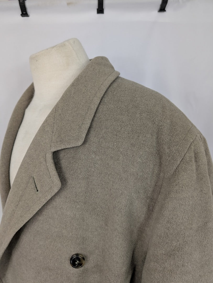 Manteau long en laine Hugo Boss beige