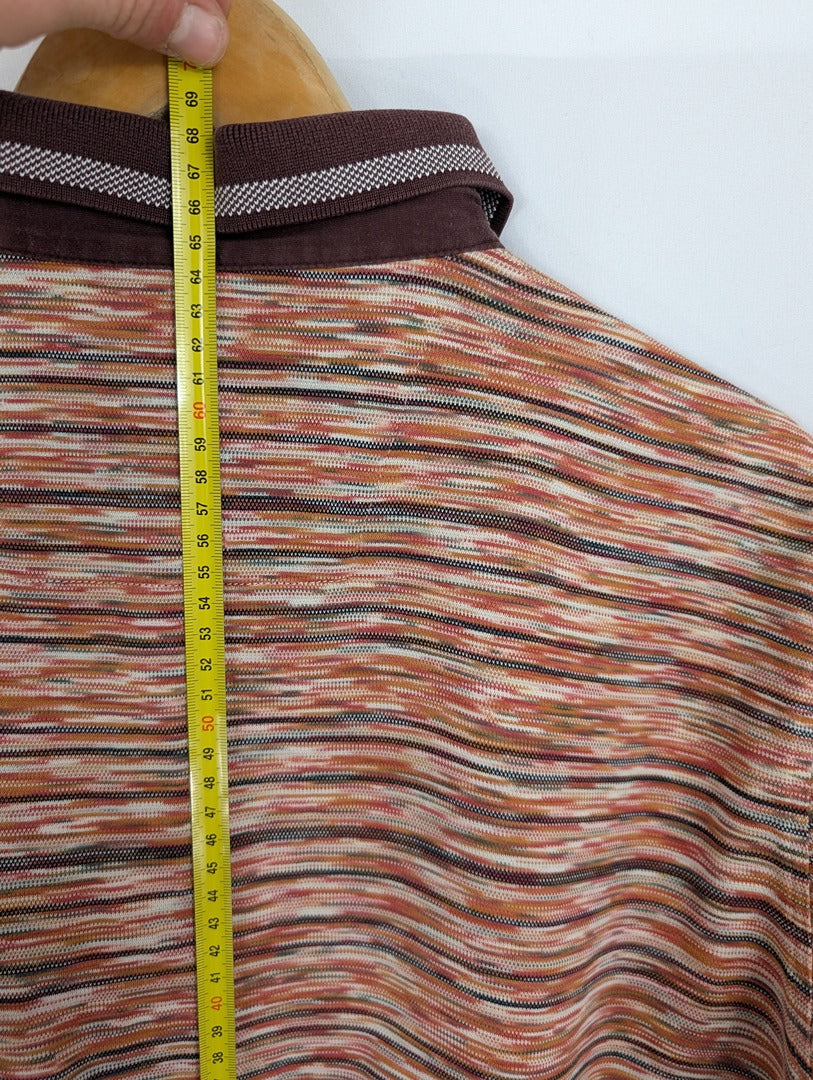 Polo rayé multicolore Montechiarro coton M/50