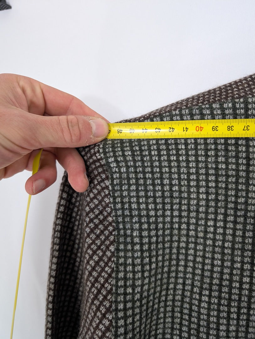 Pull V en cachemire Etro Milano marron et gris M