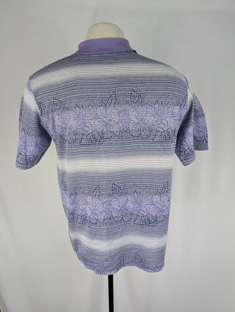 Polo homme J.h. Durif imprimé violet taille M