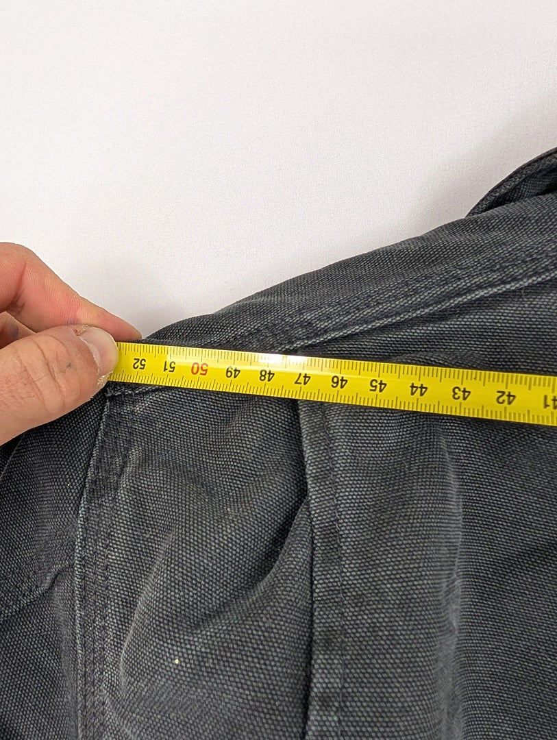 Veste Carhartt noire style shacket homme