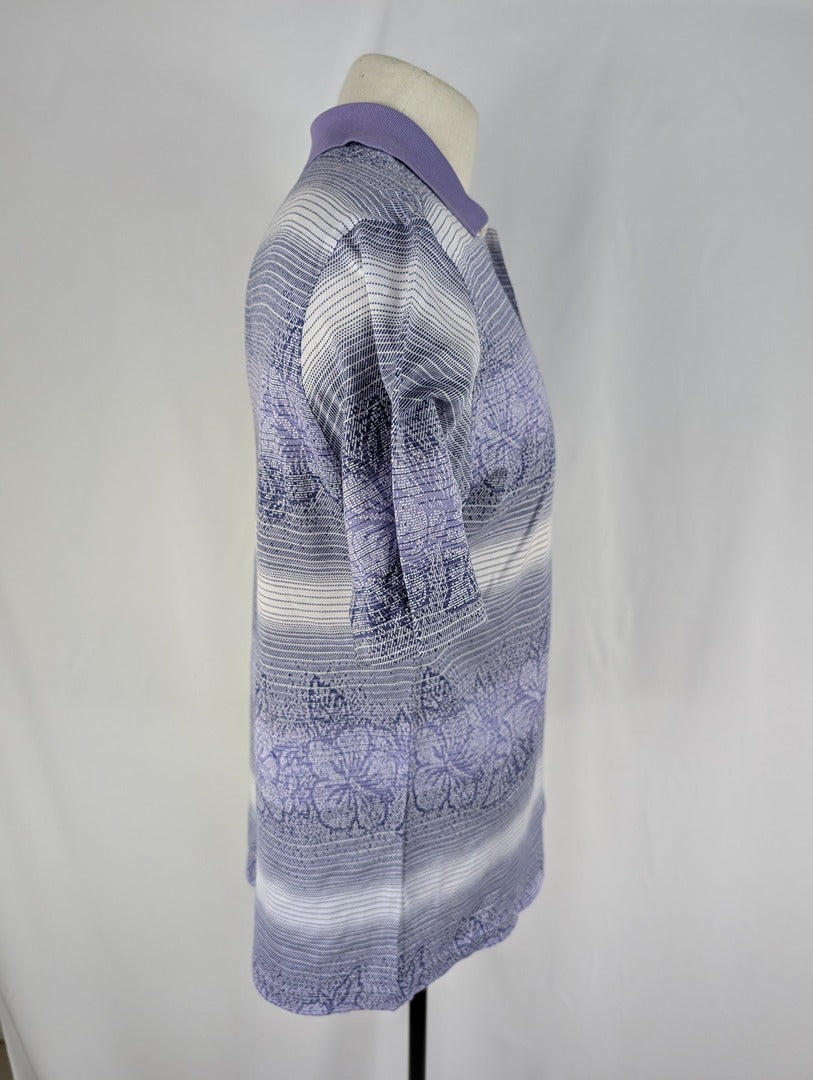 Polo homme J.h. Durif imprimé violet taille M