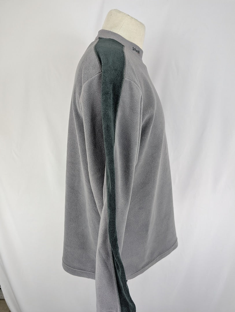 Pull Ras De Cou Schott Polaire Gris Homme L