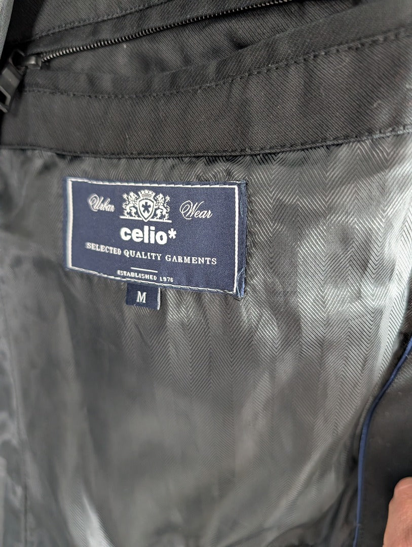 Celio M manteau shackett noir coton taille M