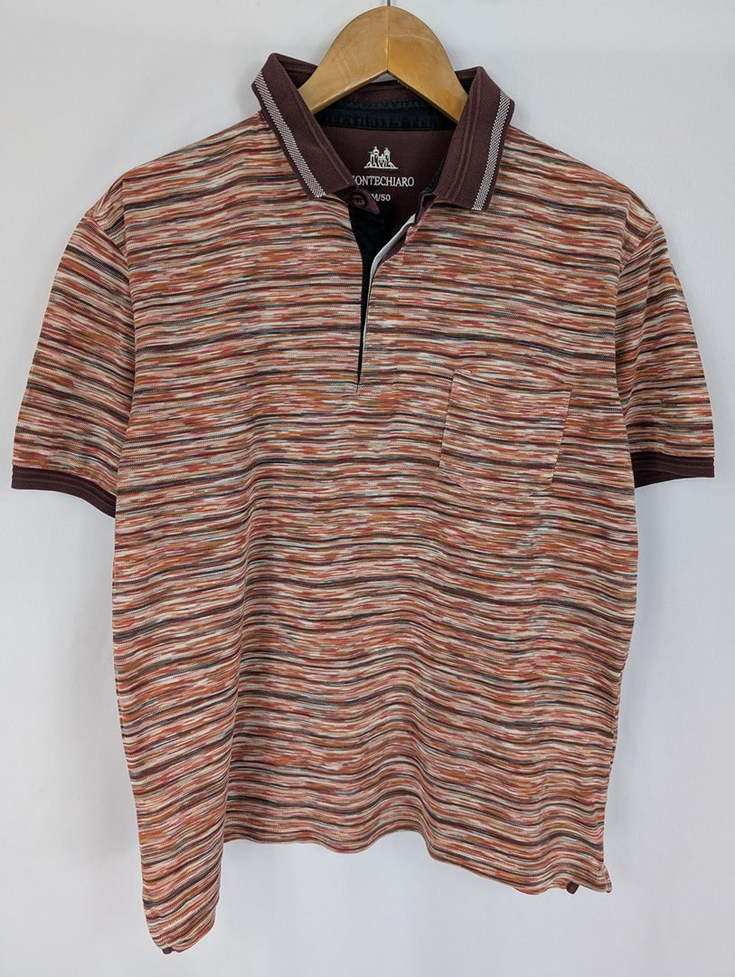 Polo rayé multicolore Montechiarro coton M/50
