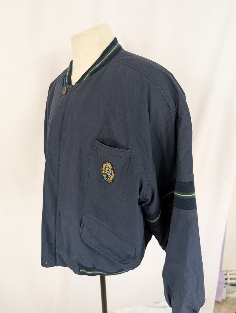 Blouson Teddy Vintage - L - Marine