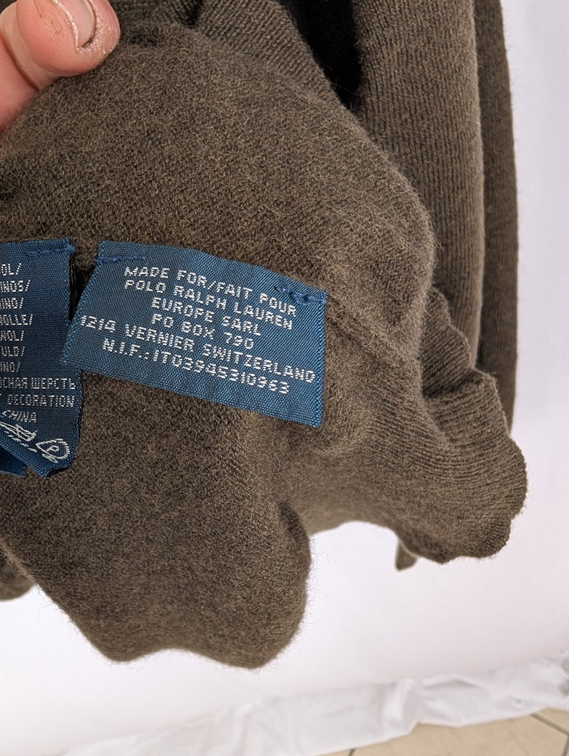 Sweat Col V Ralph Lauren - Xxl - Marron - État : Excellent