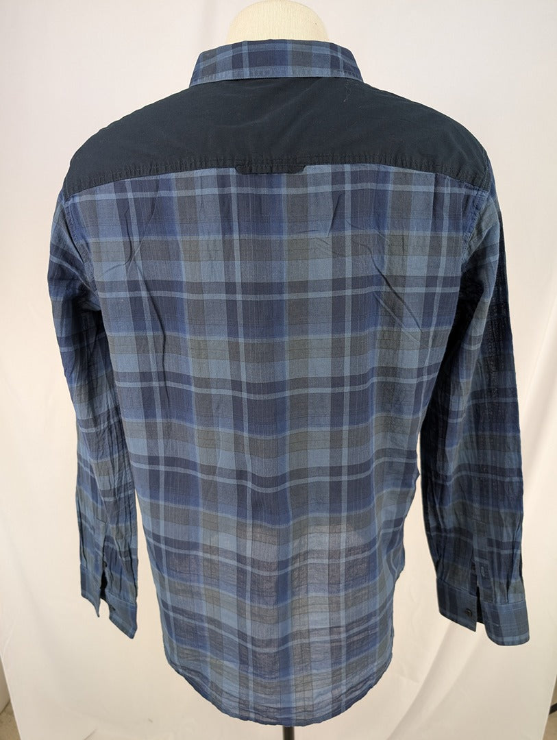 Chemise homme Armani Exchange à carreaux bleus Xl
