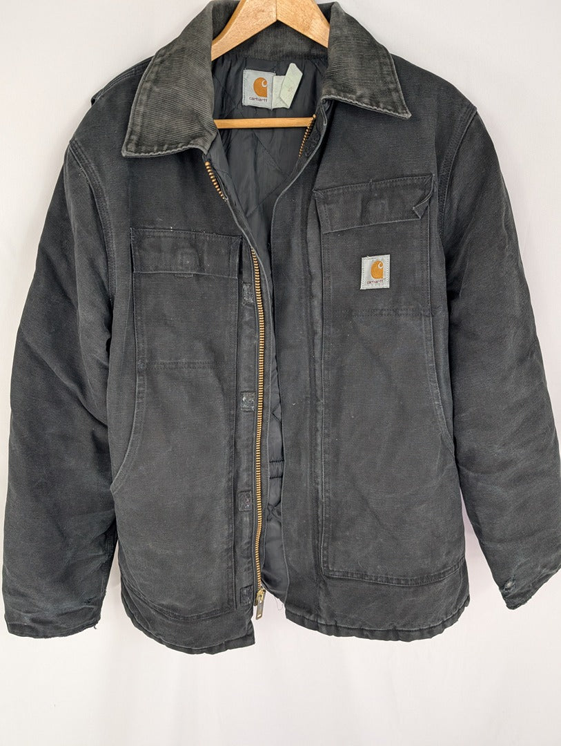 Veste Carhartt noire style shacket homme