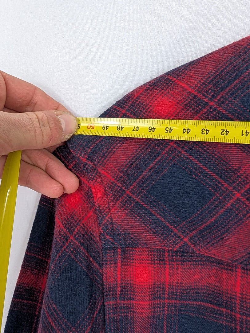 Chemise homme à carreaux rouge et noir Eleven Paris