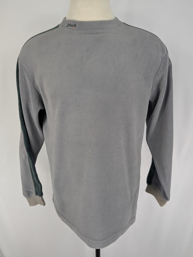 Pull Ras De Cou Schott Polaire Gris Homme L