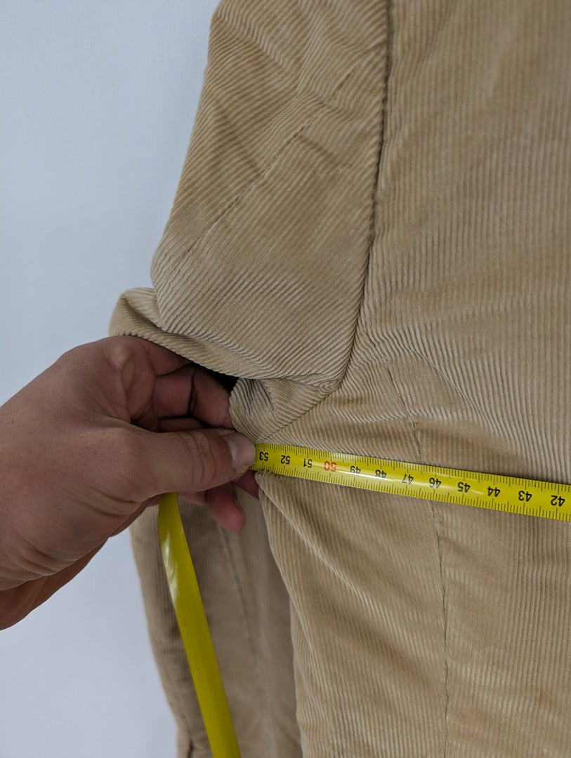 Veste homme Corneliani Id beige en velours côtelé