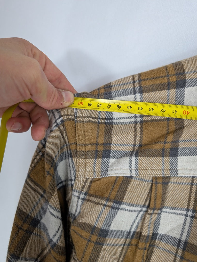 Chemise homme à carreaux marron Uniqlo taille L