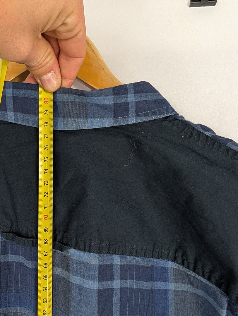 Chemise homme Armani Exchange à carreaux bleus Xl