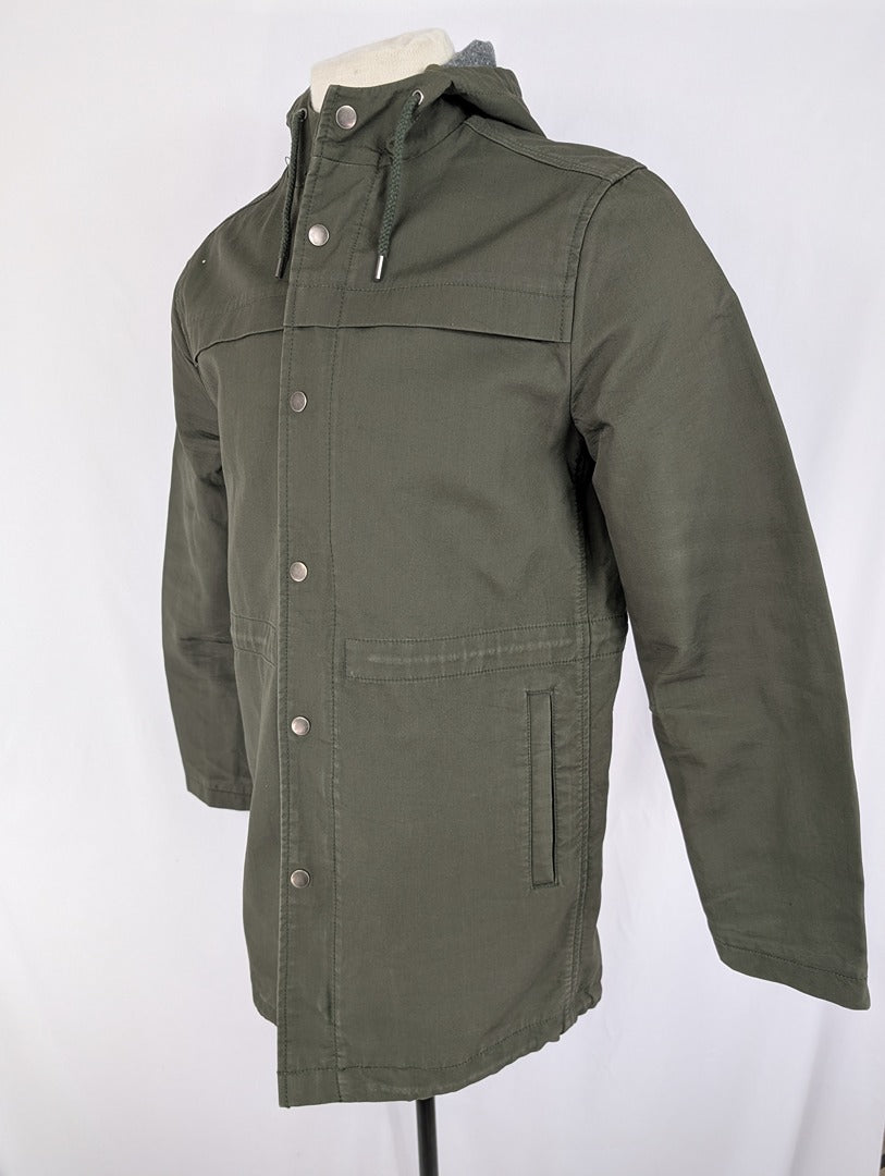 Topman Veste Homme M Vert Kaki Capuche