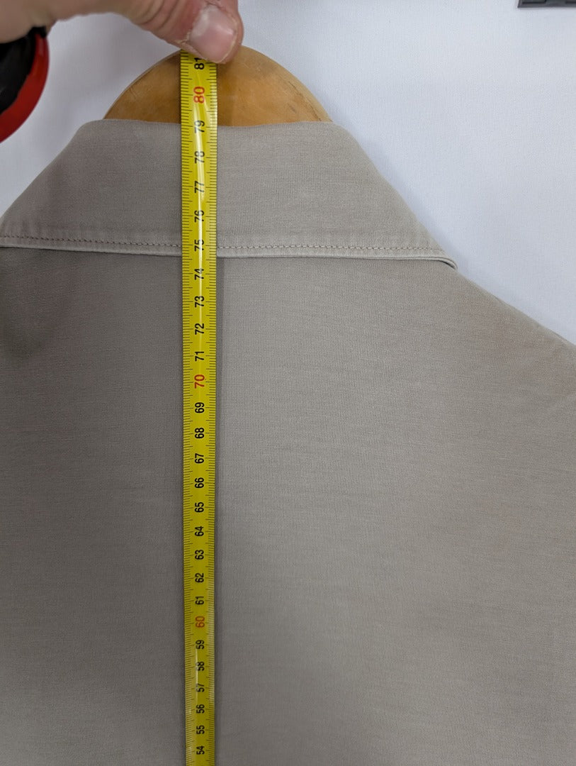 Chemise homme beige Ferrante 100% coton taille 48