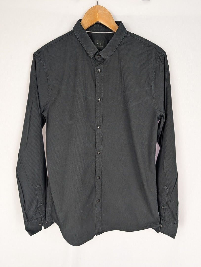 Chemise noire Armani Exchange homme taille L