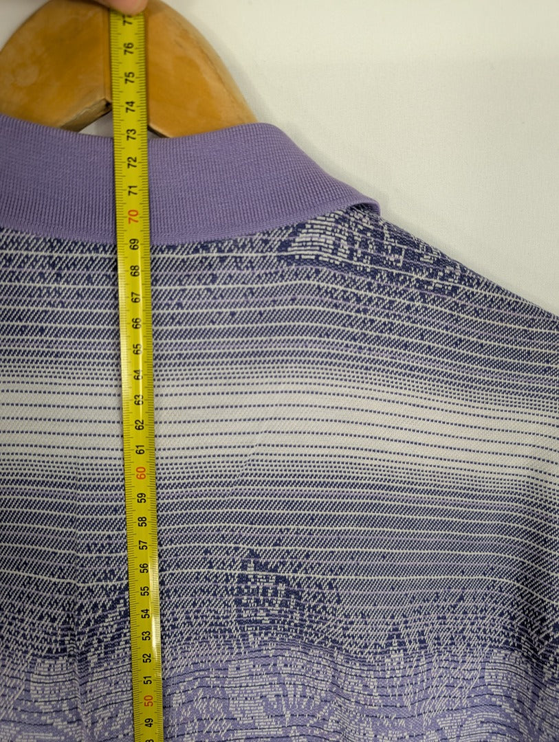 Polo homme J.h. Durif imprimé violet taille M