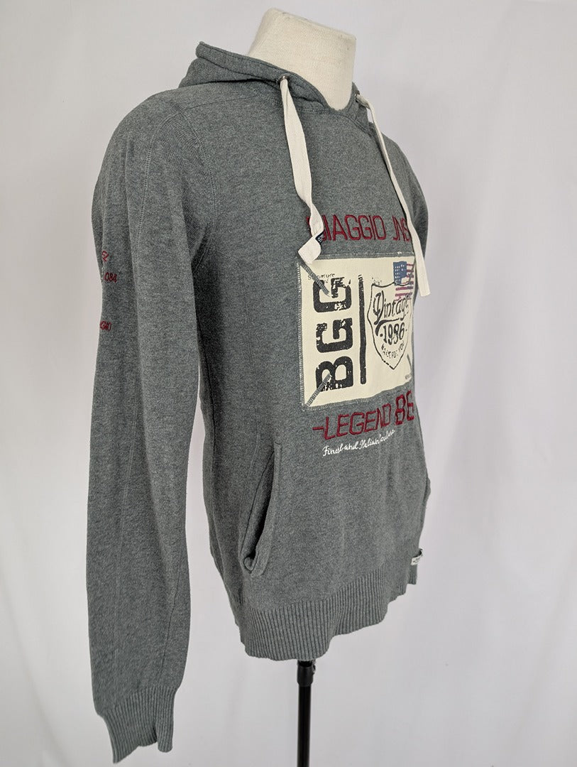 Sweat à capuche gris Biaggio Jeans 86 Xl