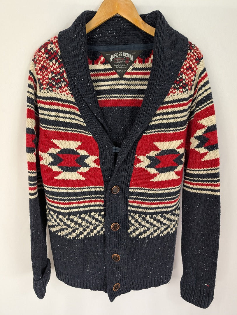 Gilet homme Tommy Hilfiger Denim tricoté à motifs