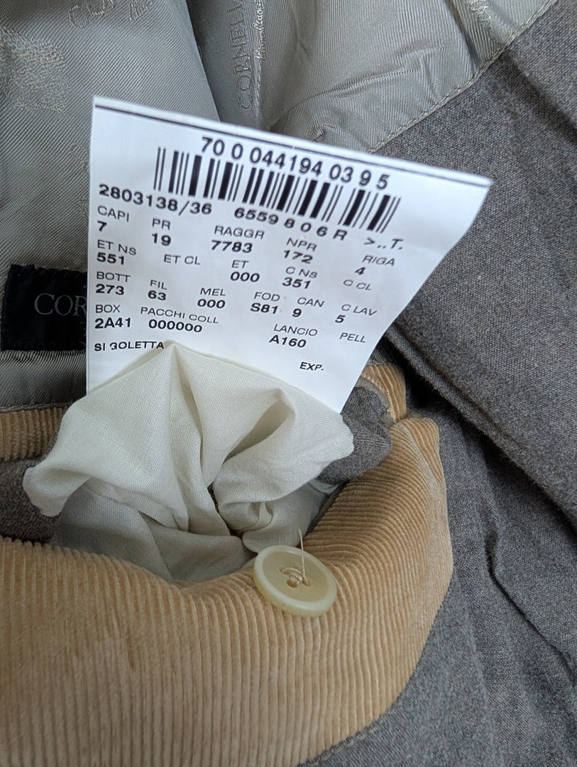 Veste homme Corneliani Id beige en velours côtelé