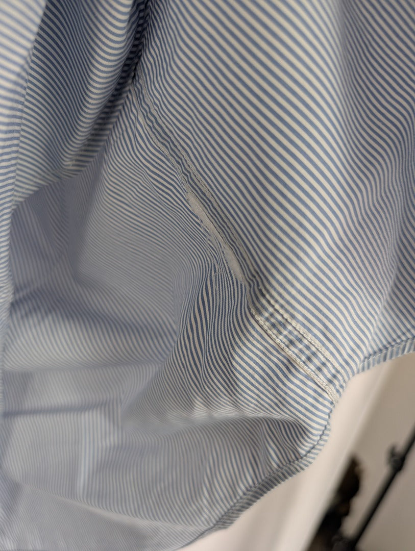 Chemise homme rayée Uniqlo col mao taille M