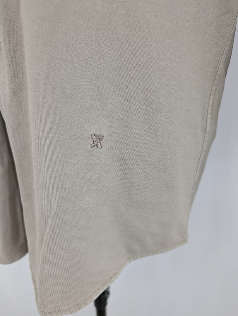 Chemise homme beige Ferrante 100% coton taille 48