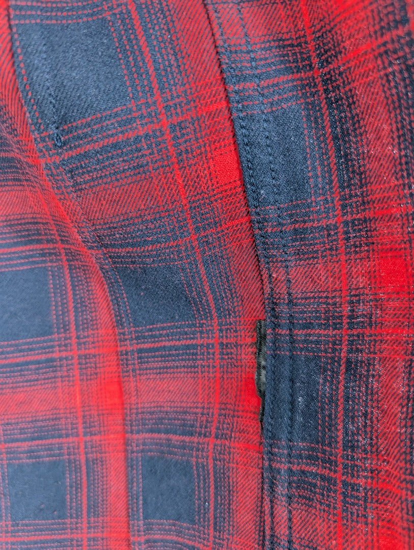 Chemise homme à carreaux rouge et noir Eleven Paris