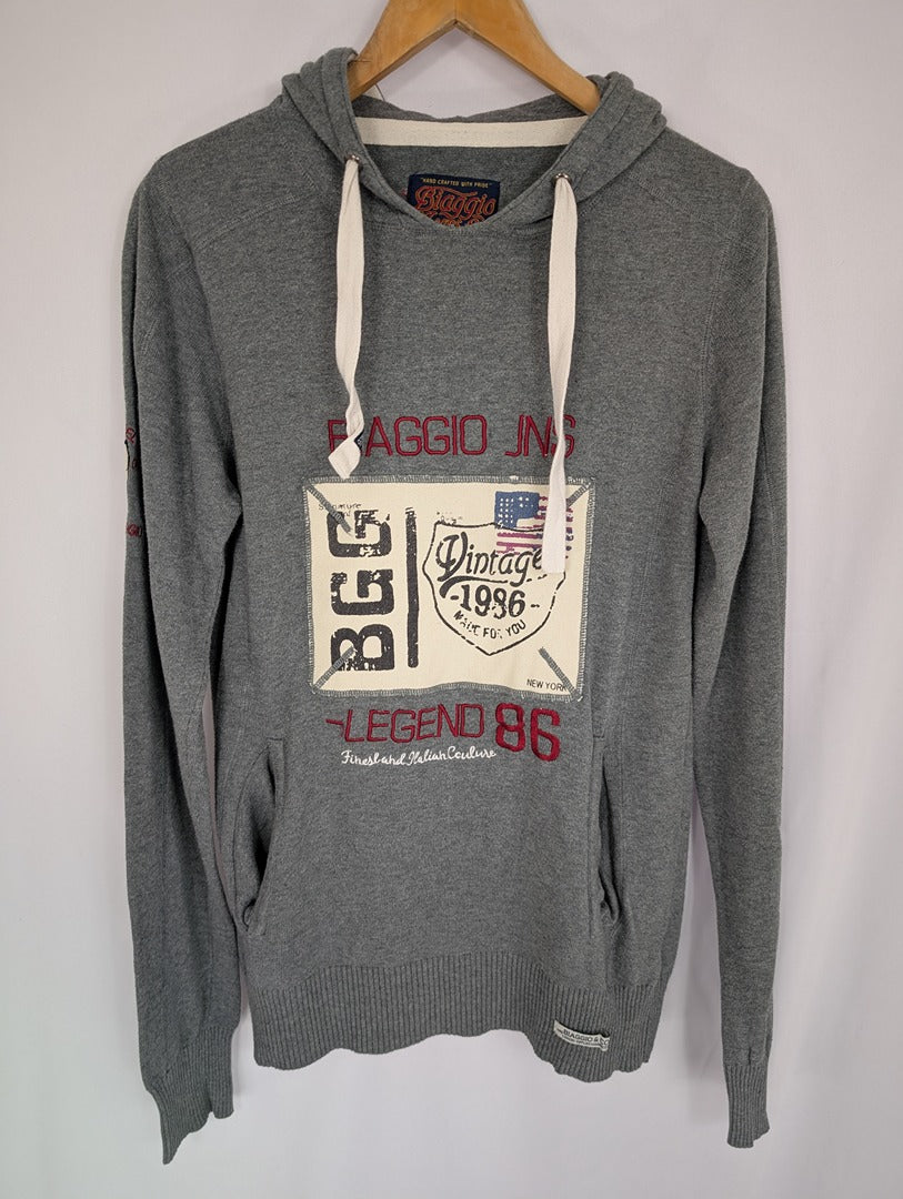 Sweat à capuche gris Biaggio Jeans 86 Xl