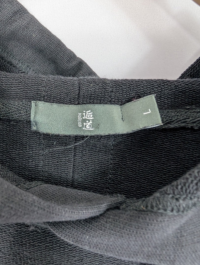 Sweat à capuche noir homme taille L Hodtob