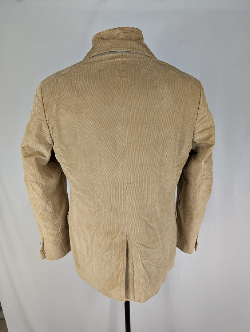 Veste homme Corneliani Id beige en velours côtelé