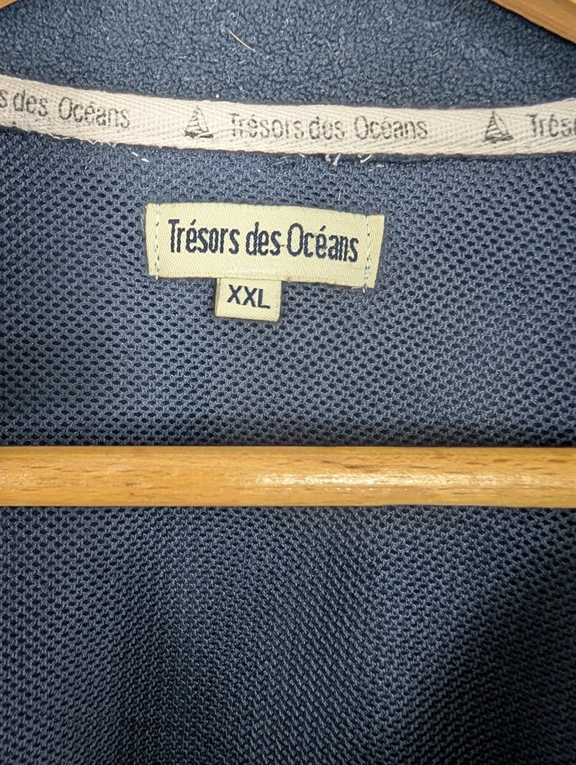 Veste polaire homme Trésors des Océans Xxl bleu marine