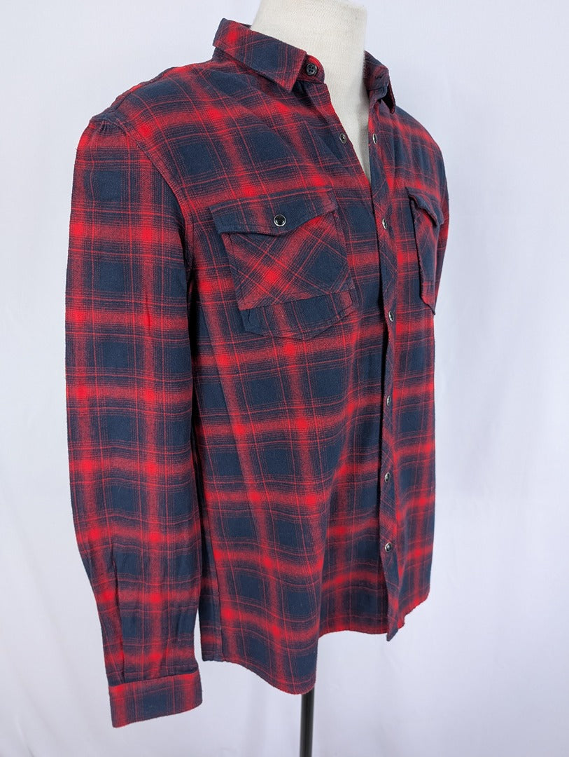 Chemise homme à carreaux rouge et noir Eleven Paris