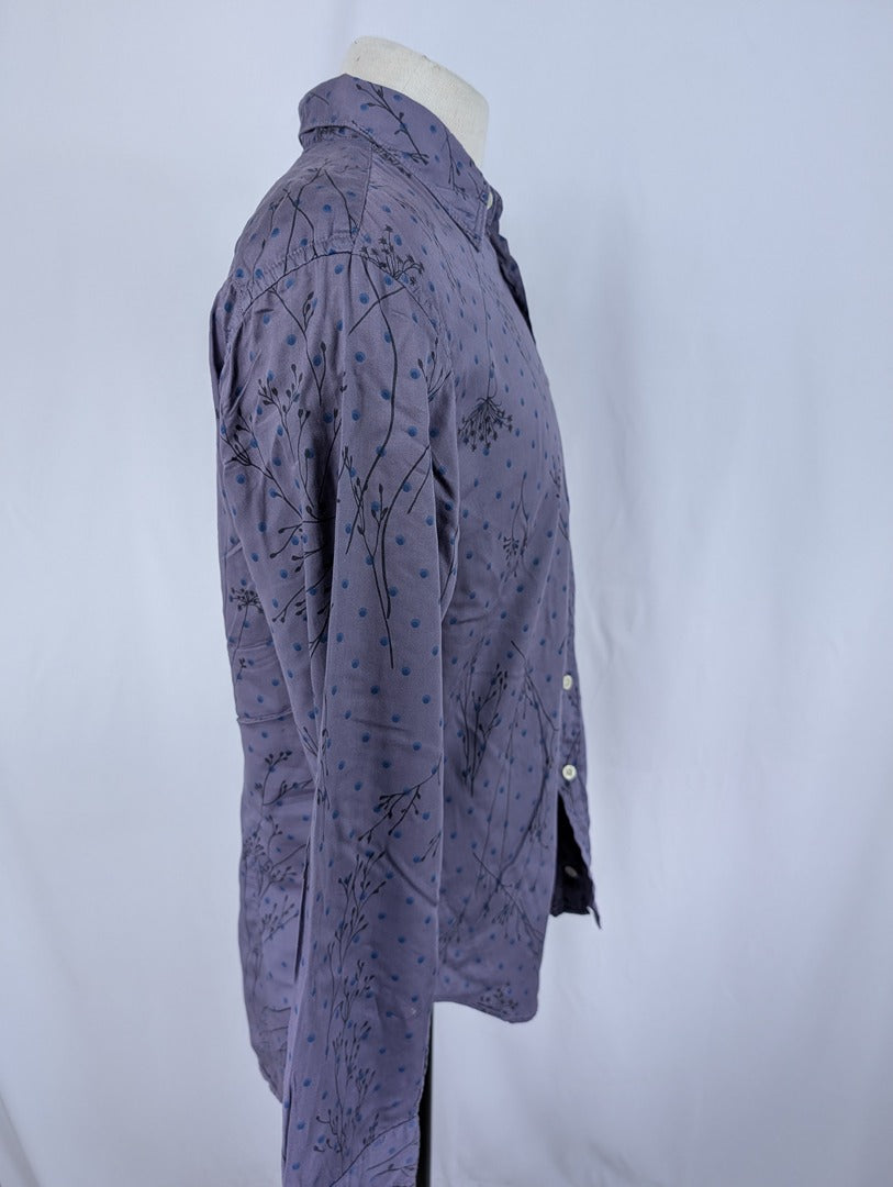 Chemise homme imprimée violette Europann taille L