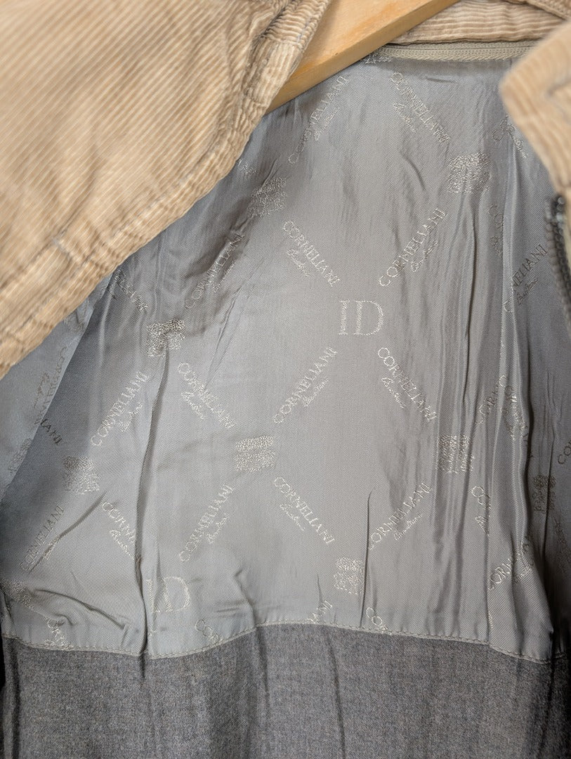 Veste homme Corneliani Id beige en velours côtelé