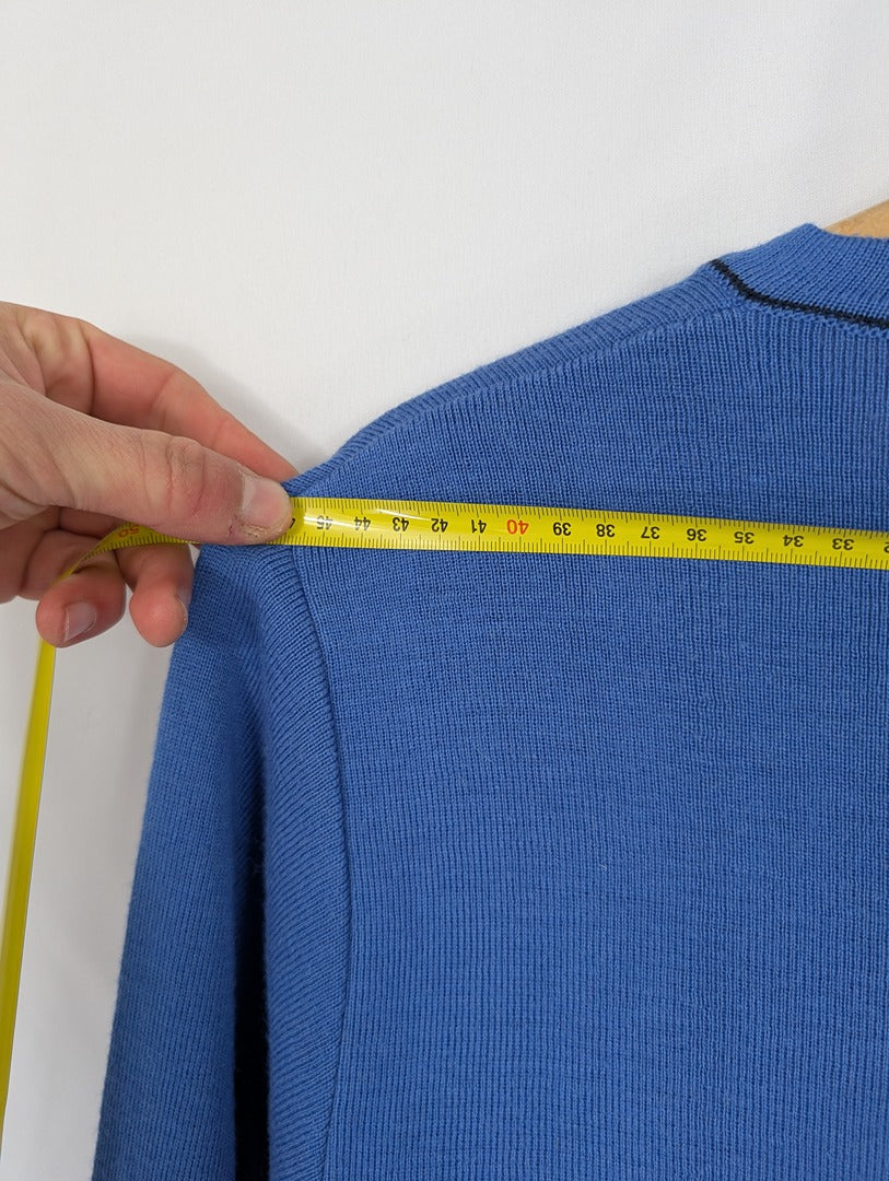 Pull col V bleu Uniforme Prestige taille 44