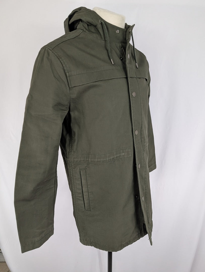 Topman Veste Homme M Vert Kaki Capuche