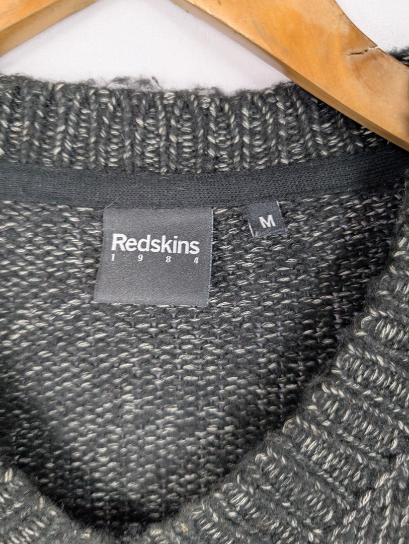 Pull Redskins homme gris chiné taille M