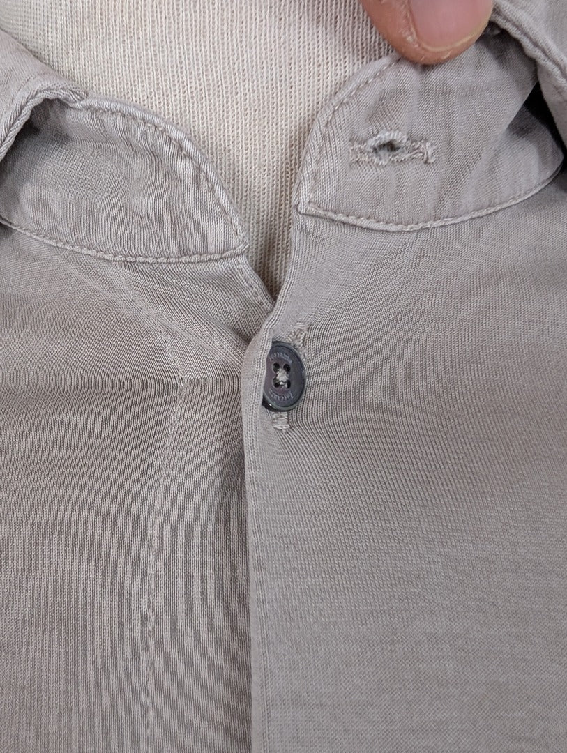 Chemise homme beige Ferrante 100% coton taille 48