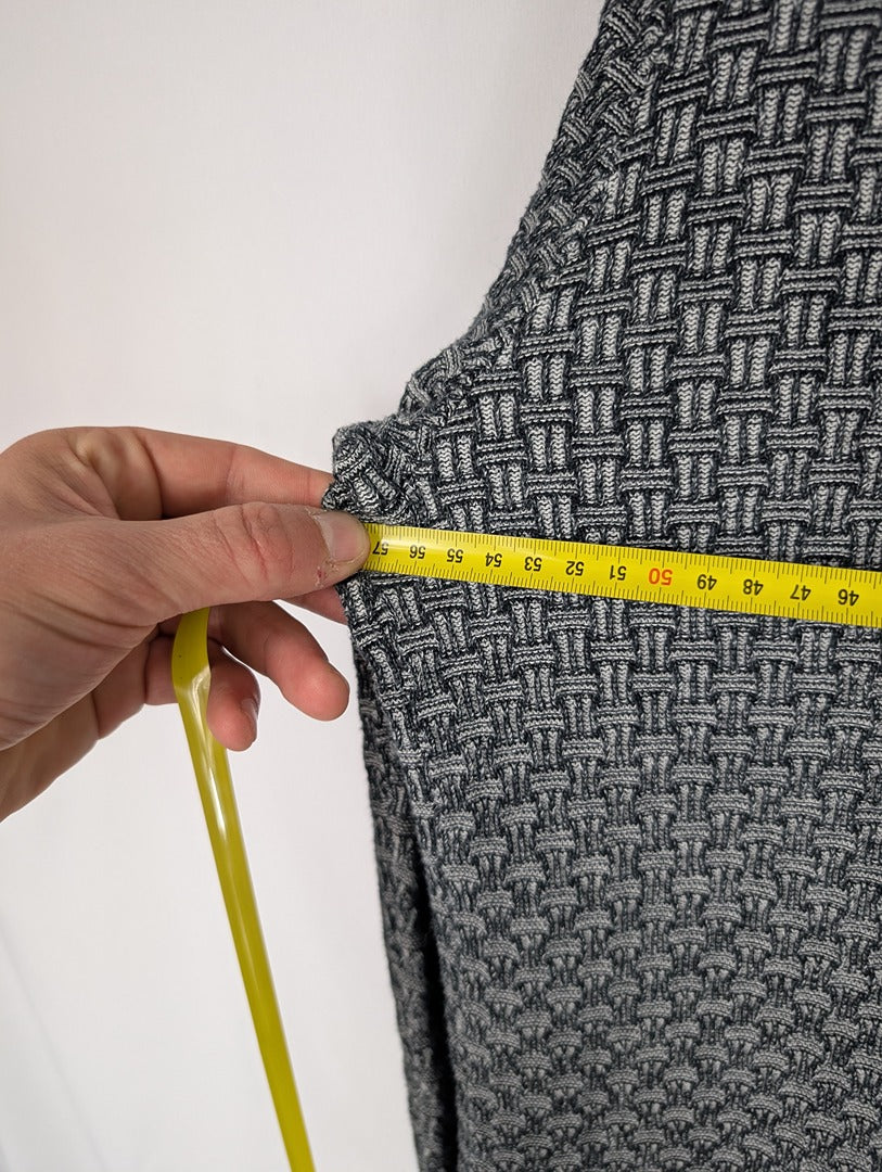 Pull homme Devred 1902 gris motif tissé taille L