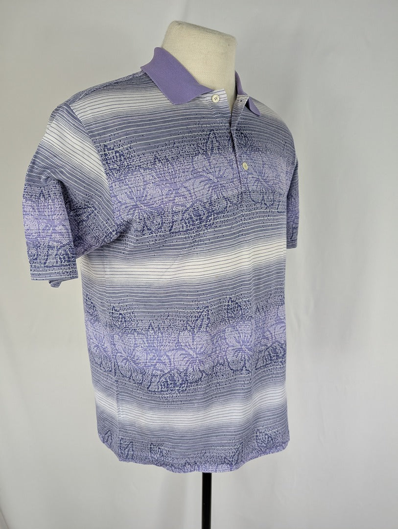 Polo homme J.h. Durif imprimé violet taille M