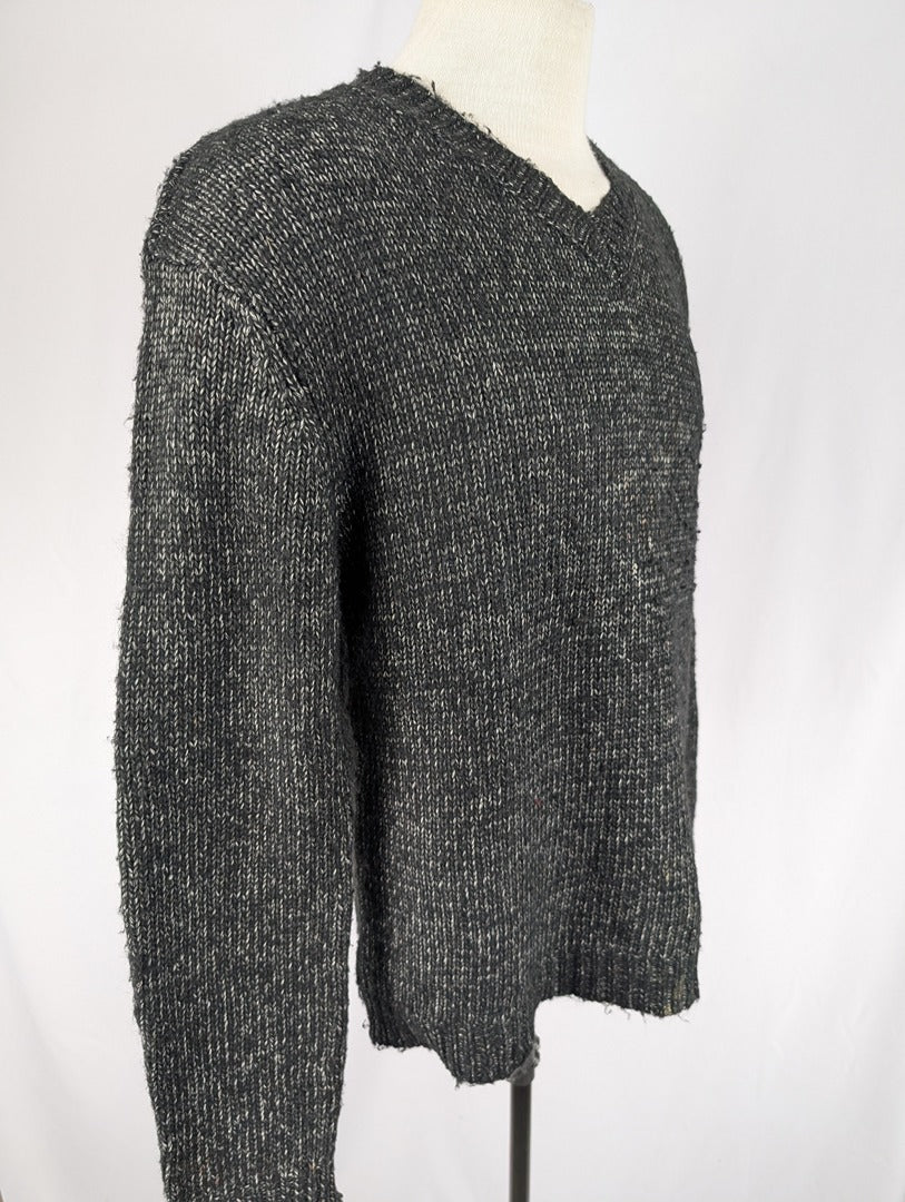 Pull Redskins homme gris chiné taille M